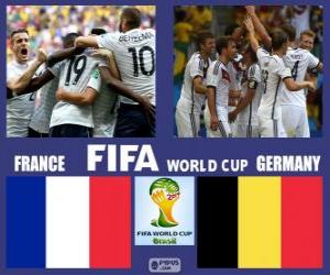 пазл Франция - Германия, четвертьфинала, Бразилия 2014